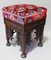 Antique Islamic Carved Stool, Damascus, Syria, 1890s 6
