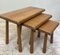 Mid-Century Modern Oak Nesting Tables from Oisterwijk, Netherlands, 1970s, Set of 3, Image 4