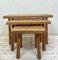 Mid-Century Modern Oak Nesting Tables from Oisterwijk, Netherlands, 1970s, Set of 3, Image 1