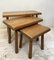 Mid-Century Modern Oak Nesting Tables from Oisterwijk, Netherlands, 1970s, Set of 3 6