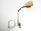 Mid-Century Brass Gooseneck Clamp Lamp, 1950s, Image 15