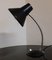 Adjustable Desk Lamp in Black Painted Metal and Chrome-Plated Spiral Arm, 1970s 1