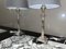 Lampade da tavolo antiche a forma di colonne corinzie placcate in argento, set di 2, Immagine 3