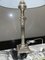 Lampade da tavolo antiche a forma di colonne corinzie placcate in argento, set di 2, Immagine 10