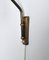 Danish Brass Swing Arm Wall Lamp, 1950s 8