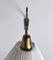 Danish Brass Swing Arm Wall Lamp, 1950s 5