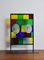 Peter Stuhr, Abstract Geometric Chameleon Sculpture, 2005, Steel & Stained Glass 2