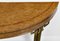 Burr Wood and Brass Greek Key Console Table attributed to Mastercraft, 1970s, Image 8