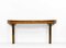 Burr Wood and Brass Greek Key Console Table attributed to Mastercraft, 1970s 2