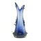 Sharks Fin Glass Vase from HSG Tarnowiec, Poland, 1970s, Image 1