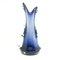 Sharks Fin Glass Vase from HSG Tarnowiec, Poland, 1970s, Image 7