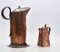 Arts & Crafts Copper Water Jug with Galleons and Fish from Newlyn, 1890s 12