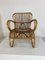 Vintage Rattan and Bamboo Easy Chair from Rohé Noordwolde, 1950s 18