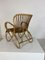 Vintage Rattan and Bamboo Easy Chair from Rohé Noordwolde, 1950s, Image 8