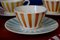 Multicolored Striped Tea Cups & Saucers, Set of 20, Image 7