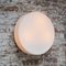 Runde weiße Deckenlampe aus Opalglas von Bega Limburg 9