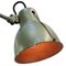 Vintage Industrial Wall Lamps in Green Metal 3