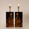 Chinoiserie Pagoda Table Lamps in Gold and Black Lacquer by Jean Claude Mahey, 1970s, Set of 2 2