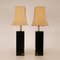 Chinoiserie Pagoda Table Lamps in Gold and Black Lacquer by Jean Claude Mahey, 1970s, Set of 2, Image 5