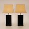 Chinoiserie Pagoda Table Lamps in Gold and Black Lacquer by Jean Claude Mahey, 1970s, Set of 2 4