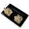 Brass & Crystal Inkwell, Austro-Hungary, 1930s, Set of 3, Image 11