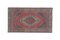 Vintage Turkish Faded Red Oushak Rug 2