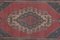 Vintage Turkish Faded Red Oushak Rug 6