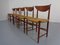 Modell 316 Dining Chairs by Peter Hvidt & Orla Mølgaard-Nielsen for Søborg Furniture, 1950s, Set of 5 6