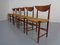 Modell 316 Dining Chairs by Peter Hvidt & Orla Mølgaard-Nielsen for Søborg Furniture, 1950s, Set of 5, Image 6