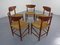 Modell 316 Dining Chairs by Peter Hvidt & Orla Mølgaard-Nielsen for Søborg Furniture, 1950s, Set of 5, Image 3