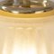 Italian Pendant Lamp in White Murano Acid Glass with Gold Powder, 1980s 11