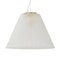 Italian Pendant Lamp in White Murano Acid Glass with Gold Powder, 1980s, Image 1