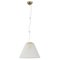 Italian Pendant Lamp in White Murano Acid Glass with Gold Powder, 1980s, Image 2