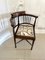 Antique Quality Edwardian Mahogany Inlaid Corner Chair, 1901, Image 3
