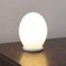 Small White Satin Murano Glass Table Lamp, Italy, Image 8