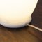 Small White Satin Murano Glass Table Lamp, Italy, Image 9