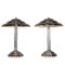 20th Century Art Deco American Chrome Table Lamps, 1930s, Set of 2 1