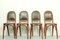 Art Nouveau Bentwood and Leather Dining Room Chairs from Fischel, 1910s, Set of 4 9