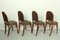 Art Nouveau Bentwood and Leather Dining Room Chairs from Fischel, 1910s, Set of 4 12