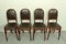 Art Nouveau Bentwood and Leather Dining Room Chairs from Fischel, 1910s, Set of 4 8