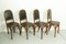 Art Nouveau Bentwood and Leather Dining Room Chairs from Fischel, 1910s, Set of 4 4
