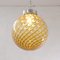 Large Amber Murano Glass Sphere Pendant Lamp with Intertwining Decoration, Italy, 1980s 5
