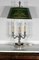 Empire Style Silver-Plated Metal Bouillotte Lamp, 1950s 5