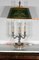 Lámpara Bouillotte estilo Imperio de metal plateado, años 50, Imagen 17