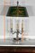 Lámpara Bouillotte estilo Imperio de metal plateado, años 50, Imagen 16