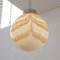 Large Striped Murano Glass Sphere Pendant Lamp, Italy, 1980s 4