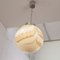 Large Striped Murano Glass Sphere Pendant Lamp, Italy, 1980s 7