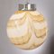 Large Striped Murano Glass Sphere Pendant Lamp, Italy, 1980s 5