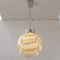 Large Striped Murano Glass Sphere Pendant Lamp, Italy, 1980s 3