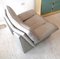 Large Postmodern Pale Grey Leather Armchair by Nicoletti Salotti, Italy, 1980s 9